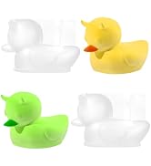 2 Pieces Duck Silicone Molds 3D Horned Duck Soap Mold Animal Shape Silicone Mold 3.54x2.44x2.44in...