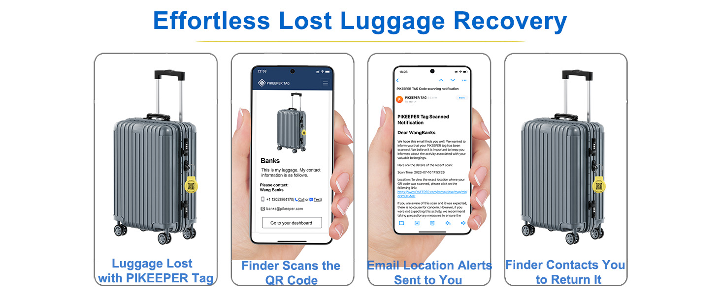 Never lose your luggage