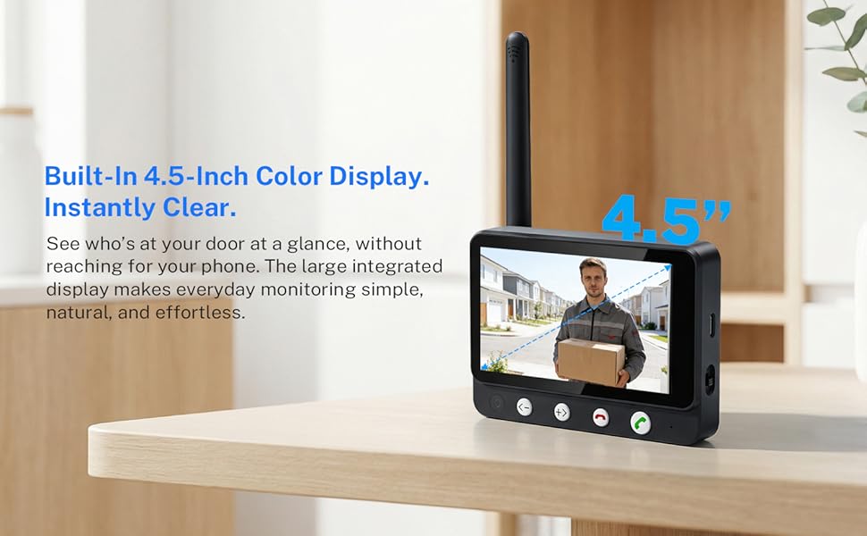 Built-In 4.5-Inch Color Display.