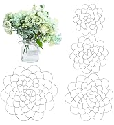 Flower Arrangement Holder 4 PCS Wire Flower Arranging Tool Stainless Steel Floral Insert Lid Reus...