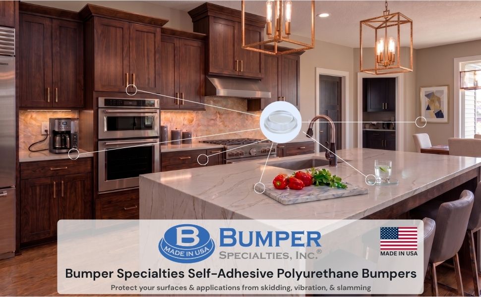 Bumper Specialties Self-Adhesive Polyurethane Bumpers