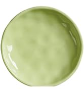 WROSWT Non-Slip Cat Food Bowl,Healthy Ceramic Cats Bowls with Silicone Bottom, Anti-Whisker Fatig...