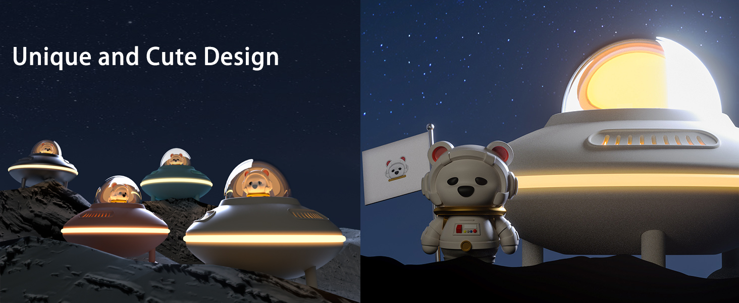 Speakers Bluetooth Wireless, Night Light for Kids, Cute Speaker with Bluetooth, Birthday Gifts