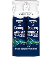 Downy WrinkleGuard Wrinkle Releaser Fabric Spray, Fresh Scent, 9.7 Oz (Pack of 2)