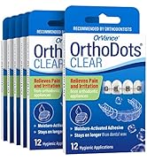 OrthoDots CLEAR – Moisture Activated Braces Wax Alternative for Pain Caused by Braces, Clear Alig...