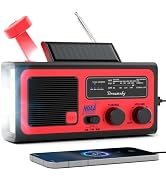 Dreamsky NOAA Emergency Radio Weather Alert with Hand Crank Solar | Radios Portable AM FM, 18500m...
