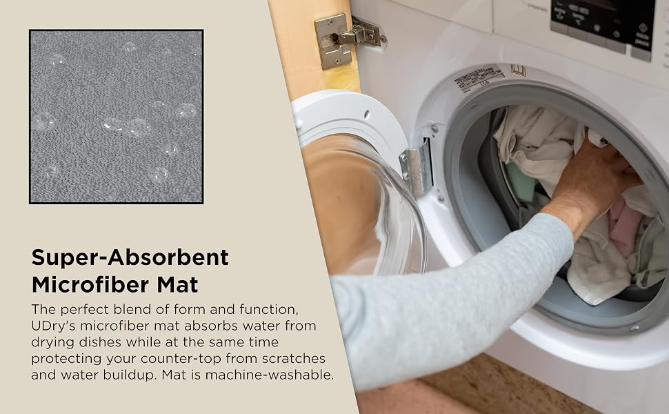 udry dish drying mat