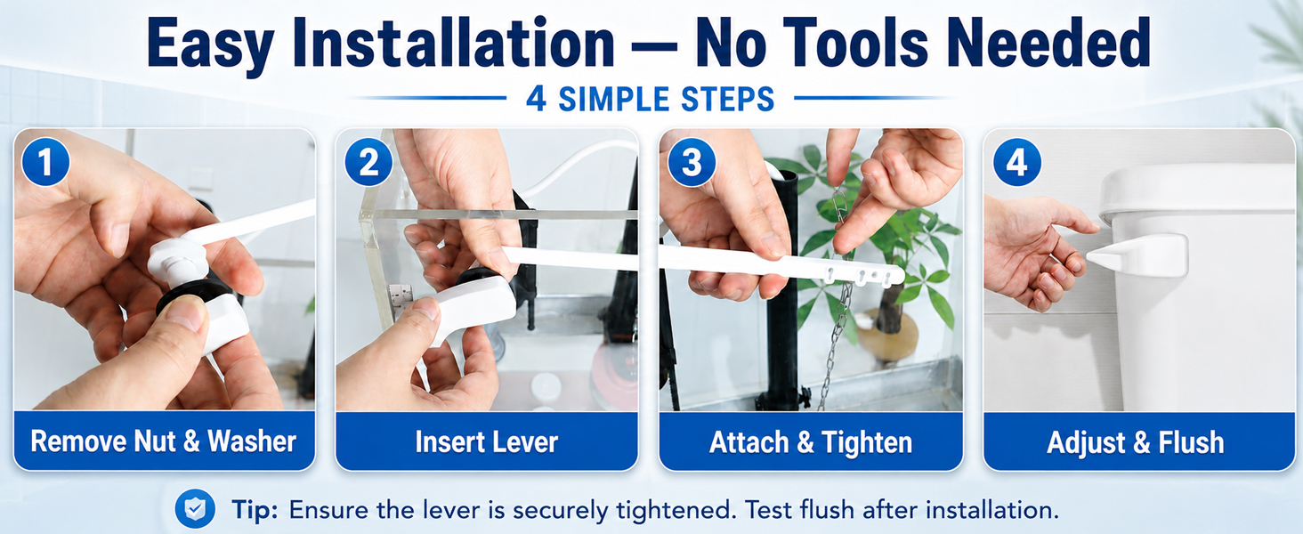 toilet flush handle replacement