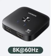 hdmi switch 2 in 1 out