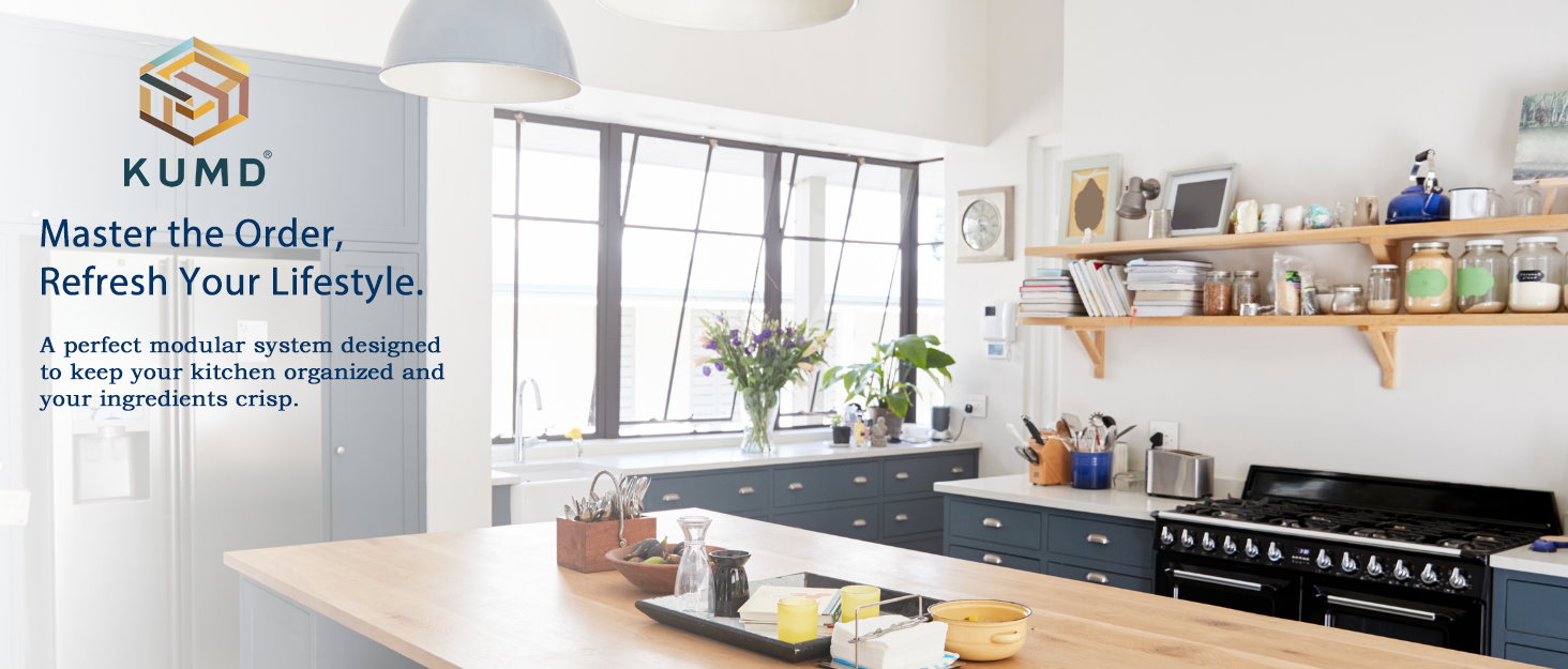 KUMD kitchen organizer for fresh ingredients and tidy spaces.