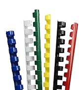 Rayson CR16202225BK Plastic Binding Combs 5/8 in. 13/16in, 7/8in, 1in, 19-Ring Letter Size, Black...