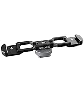 NICEYRIG Dual Cold Shoe Mount Flash LED Light Microphone Vlog Vlogging Extension Bracket with Sho...