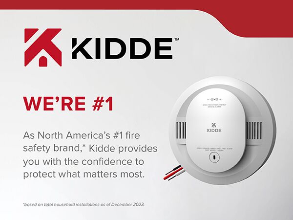 Kidde Noth America's #1 fire safety brand description with hardwired smoke detector, mobile version