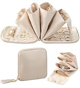 Lolalet Travel Jewelry Case Organizer, Small Jewellery Pouch with Compartments for Storage, Soft ...