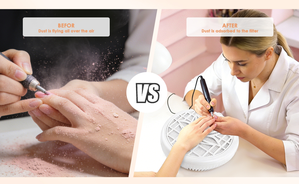 fan for nails dust