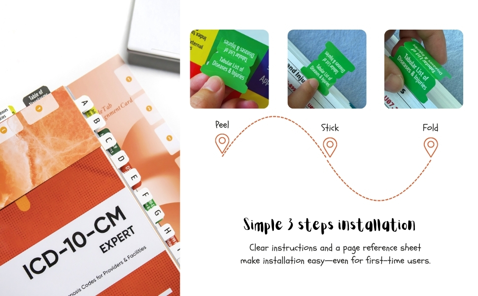easy apply index tabs for icd-10-cm 2026 aapc version