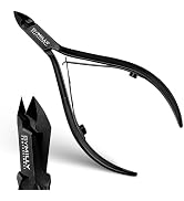 By MILLY Cuticle Nipper, Full Jaw (7 mm), Titanium Plated, High Carbon Stainless Steel, Hand Shar...