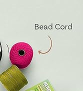 The Beadsmith S-Lon Bead Cord – .5 mm Twisted Nylon Cord for Stringing, 12-Pack, Saturation Mix, ...