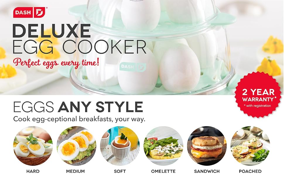 egg, boiled, hard, eggs, cooker, deluxe, dozen, perfect, omelette, omelet, poached, poach, protein
