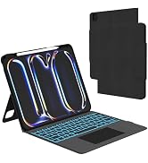 for iPad Pro 13 inch (M4) 2024 Case with Keyboard - Folio Smart Tablet Book Cover with Touchpad -...