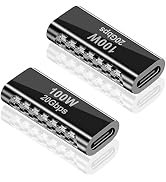 Duttek USB C Female to Female Adapter 100W, USB C Couple Adapter, USB C to USB C Female Adapter S...