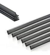 6PCS Silicone Wiper Blade Refill, 28" Frameless Car Windshield Wipers Insert Rubber Strips, Adjus...