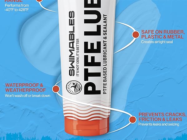 pool pfte lube non toxic valve synthetic high temp plumbing PTFE filter maintenance equipment