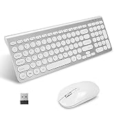 LeadsaiL Wireless Keyboard and Mouse Combo Wireless Mouse and Keyboards Cordless USB Computer Key...