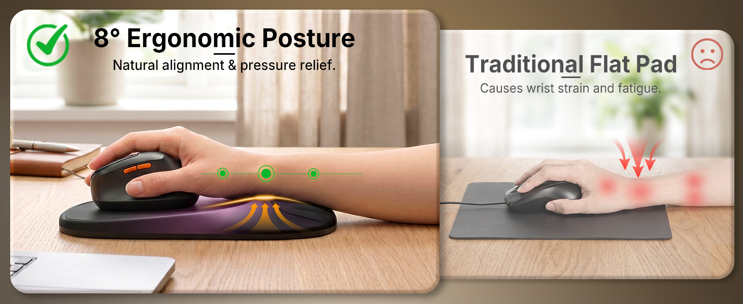 carpal tunnel pain relief mousepad wrist support cushion mat