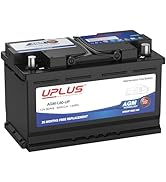 UPLUS BCI Group 94R Car Battery, AGM-L80-UP Maintenance Free 12V 80Ah Premium AGM Batteries H7 L4...