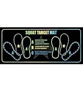 Squat Target Mat, Non-Slip Squat Mat with Foot Position for Improved Muscle Activation, Density P...