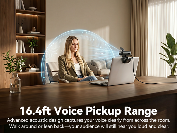 16.4ft Voice Pickup Range