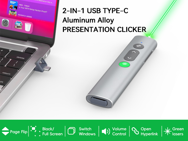 powerpoint clicker with laser pointer pointer for presentations power point clicker wireless