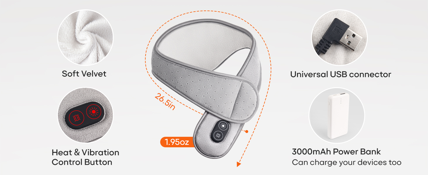 neck wrap with vibration massager