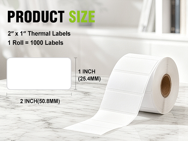 thermal labels 2x1