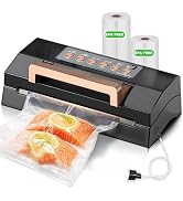 Powerful Suction Vacuum Sealer Machine,Commercial Fully Automatic Food Vacuum Sealer with Double ...