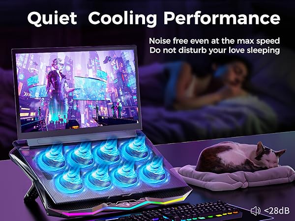 laptop cooling pad for gaming laptop alienware dell hp asus game laptops rgb lights mvp victory mat