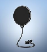 Aokeo Professional Microphone Pop Filter Mask Shield For Blue Yeti and Any Other Microphone,Mic D...