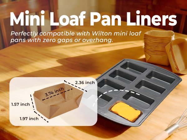 mini loaf pan liner