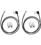 ELNONE 2 Pack 1M/3.3Feet USB Male Pigtail 2 Wire,20AWG 90 Degree USB 2.0 Male Plug 2Pin Wire DIY ...