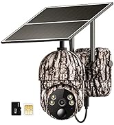 Ebitcam 4G LTE Cellular Trail Cameras Include SD&SIM Card (Verizon/AT&T/T-Mobile)&Solar Panel, Wi...