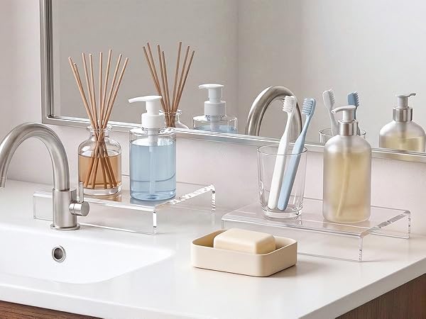 Display Risers for Toiletries