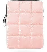 Linpr Puffy Laptop Sleeve 15-16 Inch Pink, Waterproof Carrying Case Bag for Women, Fluffy Compute...