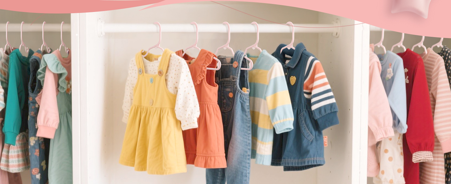 plastic baby hangers-black