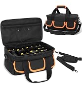 WELIDAY Battery Storage Carrying Bag with 11 Removable Dividers Compatible with DEWALT 20V 60V 2....