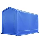 Carport Canopy Shelter 6 x 12 x 8 ft Waterproof Outdoor Storage Shed for Cars, Motorcycles & Lawn...