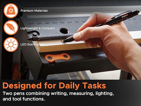 multi tool pen stylus screwdriver ruler level LED flashlight bottle opener EDC multitool gift