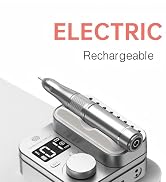 Professional Nail Drill, Brushless 40,000RPM Electric Nail Buffer Salon | Vibration-free & Low No...