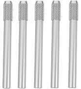 TEHAUX 5pcs Pencil Extenders, 4inch Stainless Steel Pencil Lengthener Adjustable Charcoal Stand P...