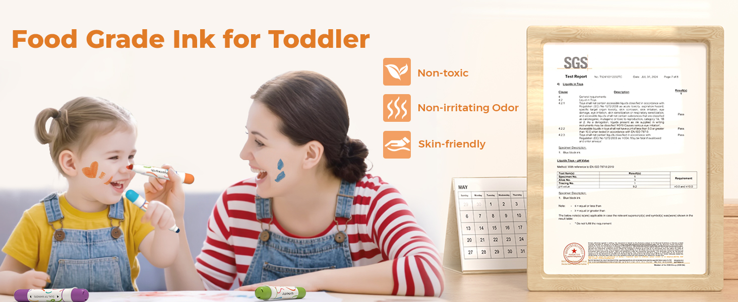 Washable markers for kids